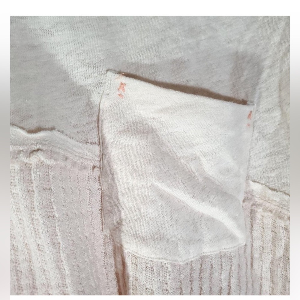 FREE PEOPLE WE THE FREE SUN DIAL TEE OMBRÉ LOOSE POCKET SIZE SMALL - Picture 9 of 14